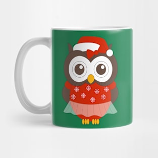 Christmas Miss Owl Digital Art | Christmas Special | illusima Mug